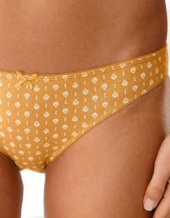 Slip Coton Imprimé "graphique" - Lot De 4 -Lingerie Séries Magasin 700203 C01 zoomx vue5