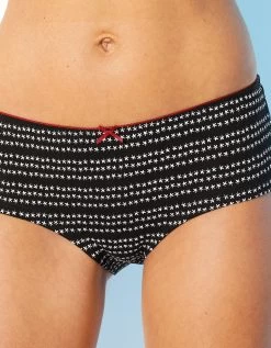 Shorty Coton Imprimé "feuilles" - Lot De 4 -Lingerie Séries Magasin 700292 C01 zoomx vue3
