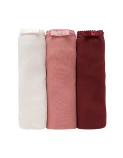 Culotte Forme Maxi En Microfibre Et Dentelle Stretch - Lot De 3 -Lingerie Séries Magasin 700301 C00 zoomx vue4