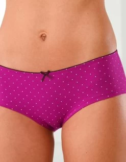 Shorty Imprimé «flocons» En Coton – Lot De 4 Assortis -Lingerie Séries Magasin 700312 C01 zoomx vue4