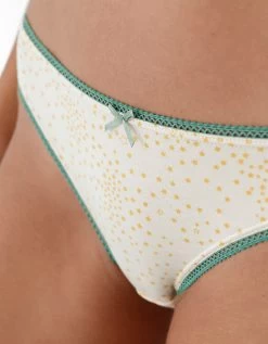 Slip Coton Imprimé Motifs « étoiles » Assortis – Lot De 4 6 Slip Coton Imprimé Motifs « étoiles » Assortis – Lot De 4 -Lingerie Séries Magasin 700344 C00 zoomx vue3