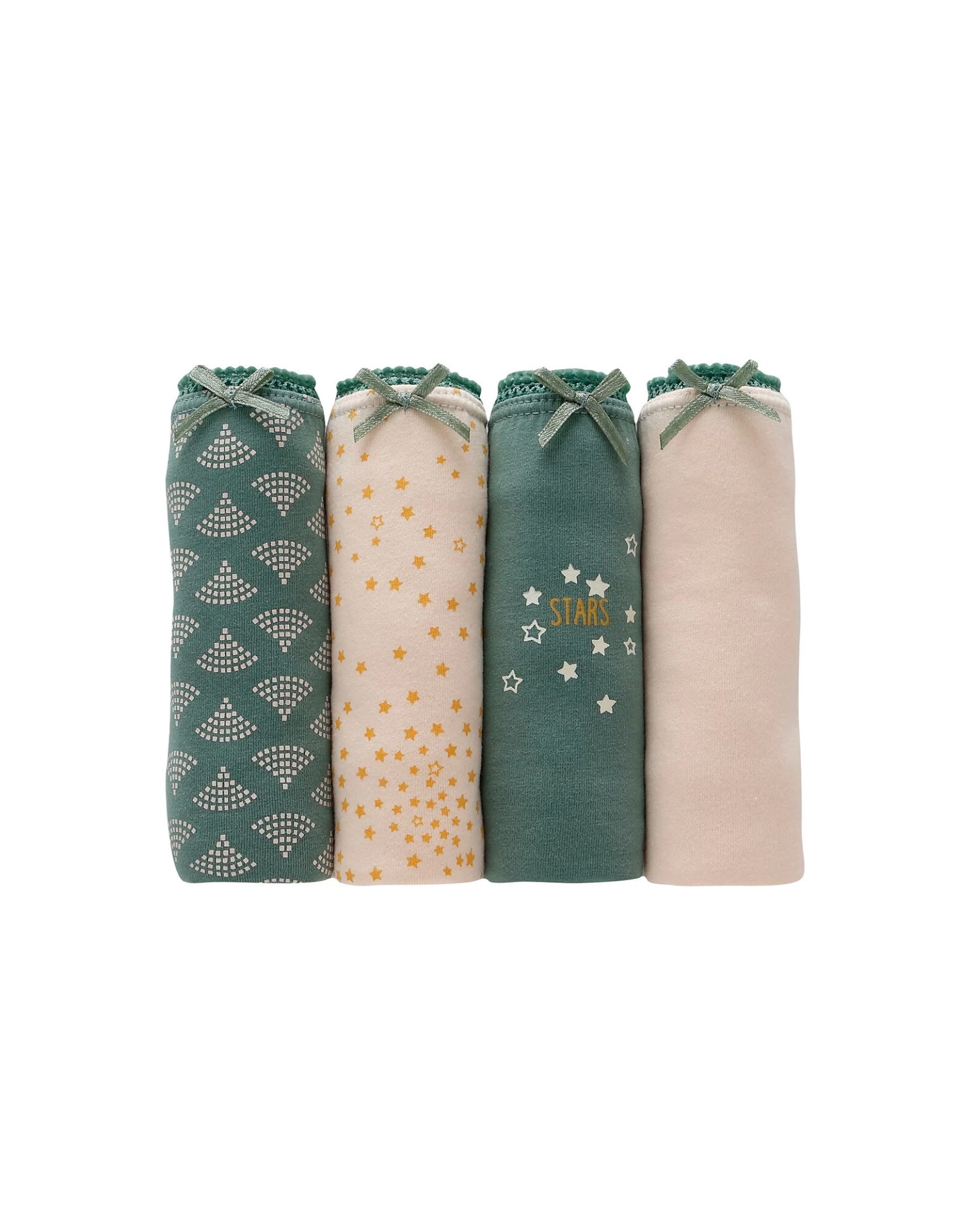 Slip Coton Imprimé Motifs « étoiles » Assortis – Lot De 4 4 Slip Coton Imprimé Motifs « étoiles » Assortis – Lot De 4 – Image 4