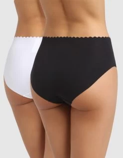 DIM Culotte Haute Coton Stretch Body Touch- Lot De 2 4 DIM Culotte Haute Coton Stretch Body Touch- Lot De 2 -Lingerie Séries Magasin 700407 C01 zoomx vue2