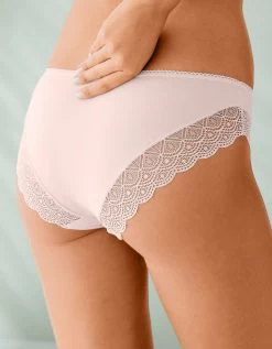 Culotte Forme Midi Coton Uni Stretch Et Dentelle - Lot De 3 -Lingerie Séries Magasin 700419 C03 zoomx vue5