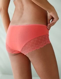 Shorty Coton Stretch Imprimé Et Dentelle - Lot De 3 -Lingerie Séries Magasin 700423 C01 zoomx vue6