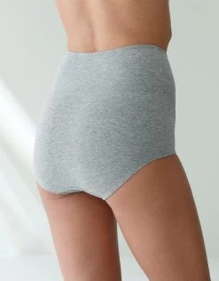 Culotte Coton Stretch Taille Très Haute Couvrante - Lot De 2 -Lingerie Séries Magasin 700494 C01 zoomx vue5