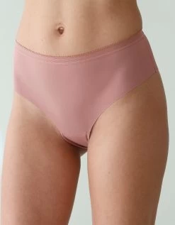 Culotte Invisible Forme Tanga Taille Haute En Microfibre - Lot De 3 -Lingerie Séries Magasin 700510 C01 zoomx vue4