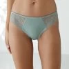 Culotte Forme Tanga Microfibre Et Dentelle Stretch - Lot De 2