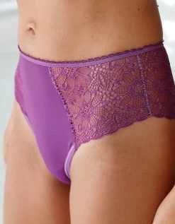 Culotte Forme "tanga" Taille Haute - Lot De 2 -Lingerie Séries Magasin 700548 C04 zoomx vue3