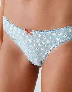 Slip Coton Imprimé Motifs "cerises" Assortis – Lot De 4 -Lingerie Séries Magasin 700553 C01 zoomx vue3