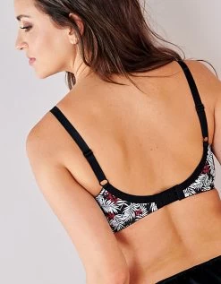 Soutien-gorge Coton Imprimé Brodé Olbia – Sans Armatures -Lingerie Séries Magasin 701255 C01 zoomx vue2