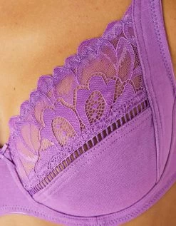 Soutien-gorge Coton Stretch Et Dentelle Agra - Avec Armatures -Lingerie Séries Magasin 701557 C08 zoomx vue5