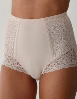 Gaine Affinante Plastron Dentelle - Maintien -Lingerie Séries Magasin 701606 C02 zoomx vue3