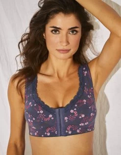 Soutien-gorge Ouverture Devant En Coton Imprimé Capella - Sans Armatures 9 Soutien-gorge Ouverture Devant En Coton Imprimé Capella - Sans Armatures -Lingerie Séries Magasin 701684 C01 zoomx vue3