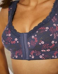 Soutien-gorge Ouverture Devant En Coton Imprimé Capella - Sans Armatures 11 Soutien-gorge Ouverture Devant En Coton Imprimé Capella - Sans Armatures -Lingerie Séries Magasin 701684 C01 zoomx vue5