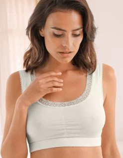 Brassière Sans Armatures Coton Stretch Et Dentelle -Lingerie Séries Magasin 701770 C04 zoomx vue2