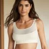 Brassière Sans Armatures Coton Stretch Et Tulle
