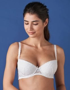 Soutien-gorge Dentelle Forme Corbeille Effet Push-up - Avec Armatures