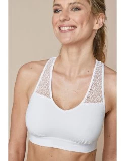 Soutien-gorge Brassière Coton Dos Dentelle - Lot De 2
