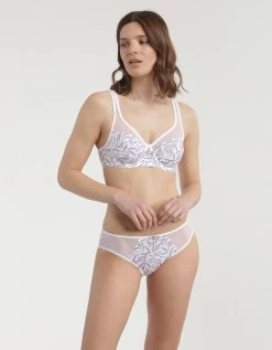 DIM Soutien-gorge Generous Coton Bio(1) Imprimé Bambou - Avec Armatures -Lingerie Séries Magasin 701925 C01 zoomx vue3