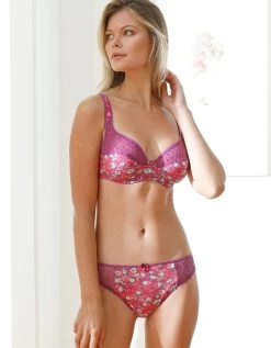 Soutien-gorge Dentelle Coria Imprimé Fleuri - Avec Armatures -Lingerie Séries Magasin 701997 C01 zoomx vue3