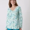 Tee-shirt Pyjama Manches Longues Imprimé Floral