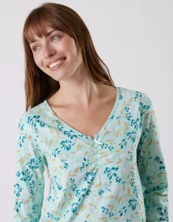 Tee-shirt Pyjama Manches Longues Imprimé Floral -Lingerie Séries Magasin 703073 C01 zoomx vue4