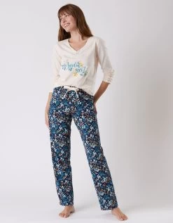Pantalon Pyjama Coton Imprimé Floral -Lingerie Séries Magasin 703077 C02 zoomx vue7