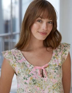 Nuisette Volantée Imprimé Fleuri 8 Nuisette Volantée Imprimé Fleuri -Lingerie Séries Magasin 703088 C01 zoomx vue4