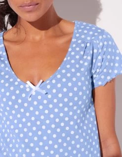 Pyjashort Imprimé Pois -Lingerie Séries Magasin 703136 C01 zoomx vue3