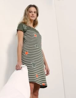 Chemise De Nuit Rayée Et étoiles, Fils Teints 13 Chemise De Nuit Rayée Et étoiles, Fils Teints -Lingerie Séries Magasin 703141 C00 zoomx vue7