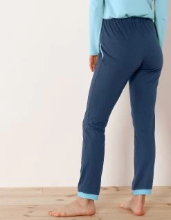 Pantalon De Pyjama – Uni Marine -Lingerie Séries Magasin 703154 C01 zoomx vue3