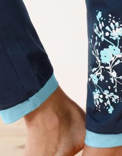 Pantalon De Pyjama – Uni Marine -Lingerie Séries Magasin 703154 C01 zoomx vue6