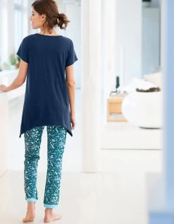 Pantalon De Pyjama – Fleuri émeraude 7 Pantalon De Pyjama – Fleuri émeraude -Lingerie Séries Magasin 703155 C01 zoomx vue3