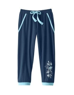 Pantacourt De Pyjama – Uni Marine -Lingerie Séries Magasin 703156 C01 zoomx vue6