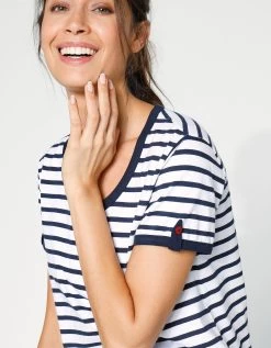 Pyjama Pantacourt Coton Manches Courtes -Lingerie Séries Magasin 703173 C01 zoomx vue5