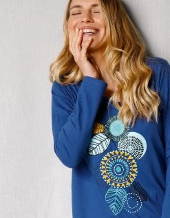 Pyjama Manches Longues Motif "rosaces" -Lingerie Séries Magasin 703207 C01 zoomx vue5