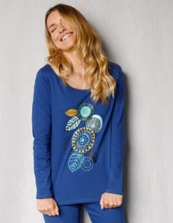 Pyjama Manches Longues Motif "rosaces" -Lingerie Séries Magasin 703207 C01 zoomx vue6