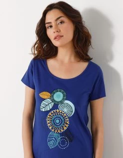 Chemise De Nuit Courte Manches Courtes Motif "rosaces" 11 Chemise De Nuit Courte Manches Courtes Motif "rosaces" -Lingerie Séries Magasin 703208 C01 zoomx vue6