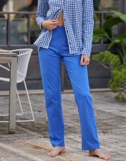 Pyjama Imprimé Carreaux - Col Tailleur -Lingerie Séries Magasin 703240 C01 zoomx vue5