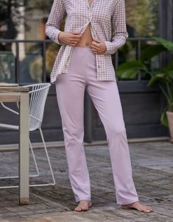 Pyjama Imprimé Carreaux - Col Tailleur -Lingerie Séries Magasin 703240 C02 zoomx vue5