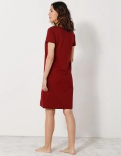 Chemise De Nuit Courtes Manches Courtes Motif «papillons» -Lingerie Séries Magasin 703280 C01 zoomx vue6