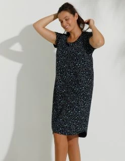 Chemise De Nuit Coton Imprimé "coeurs" -Lingerie Séries Magasin 703367 C01 zoomx vue3