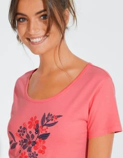 Chemise De Nuit Courte Imprimé Fleurs -Lingerie Séries Magasin 703458 C01 zoomx vue6