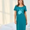 Chemise De Nuit Courte Imprimé Tortue