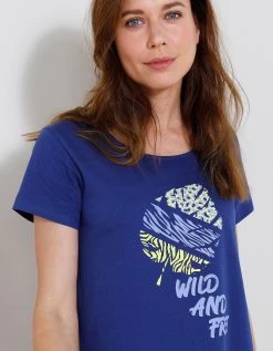 Chemise De Nuit Courte Imprimé "Wild And Free"(1) -Lingerie Séries Magasin 703475 C01 zoomx vue4