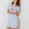 Chemise De Nuit Courte Imprimé "Rêveuse"