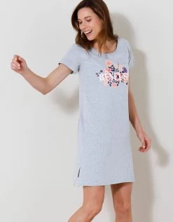 Chemise De Nuit Courte Imprimé "Rêveuse" 9 Chemise De Nuit Courte Imprimé "Rêveuse" -Lingerie Séries Magasin 703482 C01 zoomx vue4