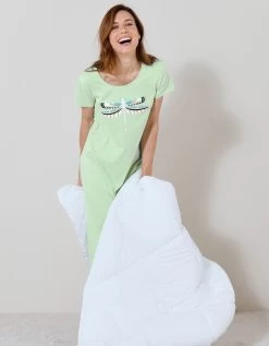 Chemise De Nuit Longue Imprimé "Libellule" -Lingerie Séries Magasin 703484 C01 zoomx vue4