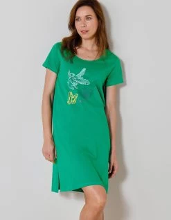 Chemise De Nuit Courte Imprimé Poissons -Lingerie Séries Magasin 703560 C01 zoomx vue5